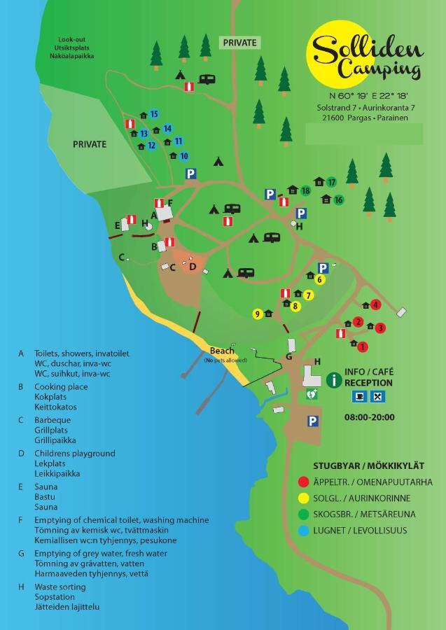 Solliden Camping Pargas Esterno foto